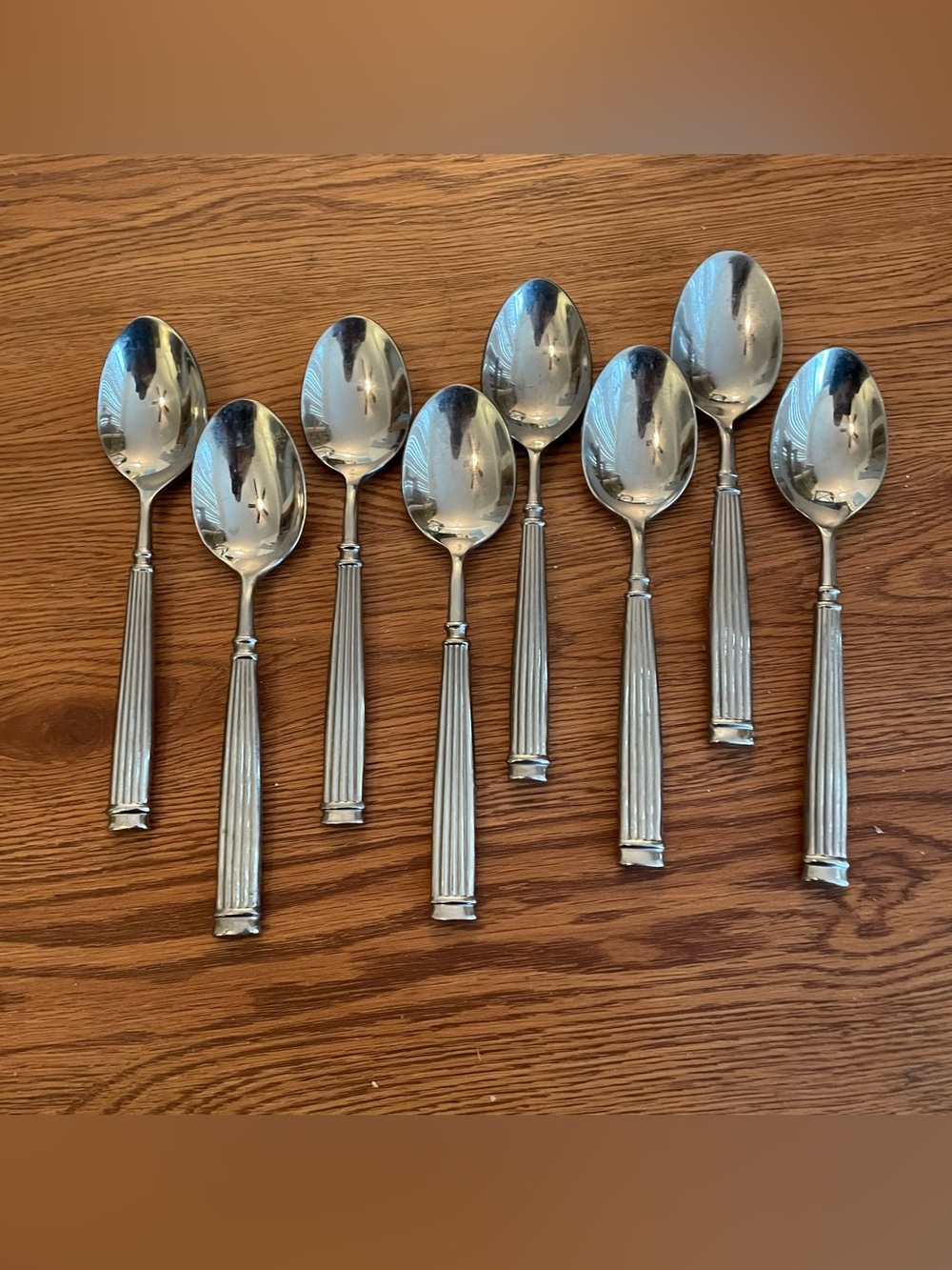 Hampton‎ Silversmiths Avignon2 Stainless Flatware 8 Soup Spoons